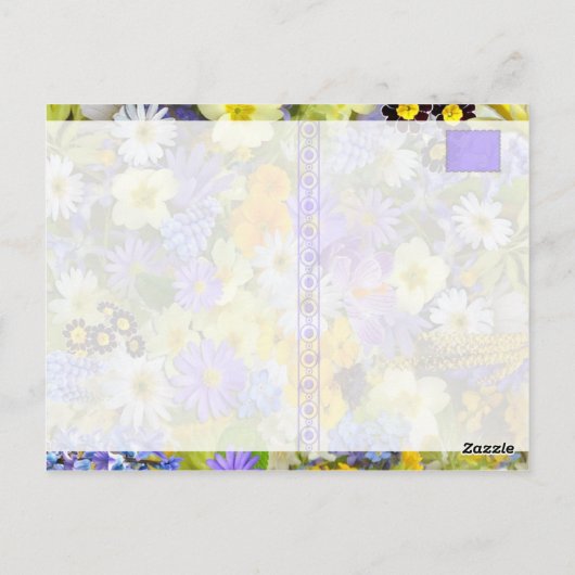 ポストカード - 感謝 - 花 (裏面)