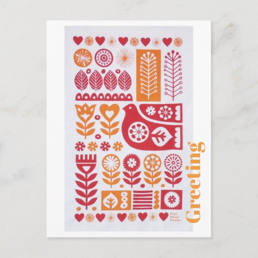 ポストカード - 挨拶 (正面)