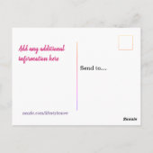 ポストカード – 日付を保存 (裏面)