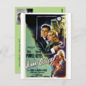 ポストカード – 映画ポスター「ジョニー・オクロック」、1947 (正面/裏面)
