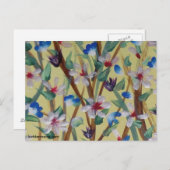 ポストカード - "春が到来" (正面/裏面)