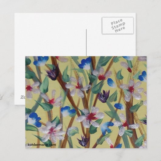 ポストカード - "春が到来" (正面/裏面)