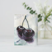 ポストカード – 暗いさくらんぼ (スタンド正面)