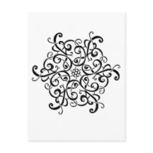 ポストカード – 白黒デザイン