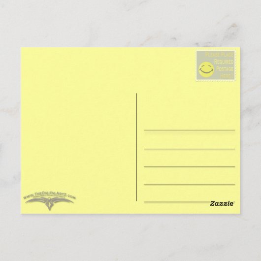 ポストカード – 砂漠開花 (裏面)