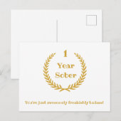 ポストカード 禁酒記念日 年カスタマイズ可能 ポストカード (正面/裏面)