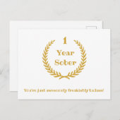 ポストカード　禁酒記念日　年カスタマイズ可 ポストカード (正面/裏面)