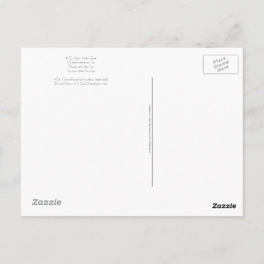 ポストカード：私のハートがあなたを認識 ポストカード (裏面)