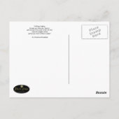 ポストカード: 私の魂はヴェールを裂く ポストカード (裏面)