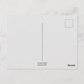 ポストカード – 私はあなたを愛するラテコーヒーパンユーモアのある (裏面)