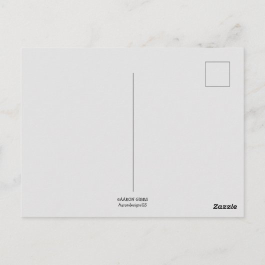 ポストカード – 私はあなたを愛するラテコーヒーパンユーモアのある (裏面)