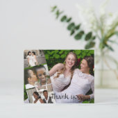 ポストカード - 結婚写真を使ったお礼のメッセージ (スタンド正面)