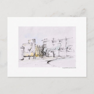 ポストカード 絵 えんぴつ ハノーバー 風景