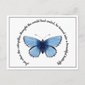 ポストカード - 美しい蝶 (正面)