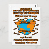 ポストカード…色を付ける世界オレンジ…RSD/CRPS ポストカード (正面/裏面)