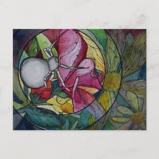 ポストカード:『花の蜘蛛』 ポストカード (正面)