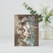 ポストカード 若さあふれる ヴィンテージ 子どもたちと遊ぼう (スタンド正面)