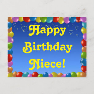 ポストカード 誕生日おめでとう姪