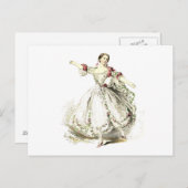 ポストカード – 踊りレディバラ (正面/裏面)