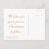 ポストカード、金ゴールド星を保存縁ど 案内ポストカード (裏面)