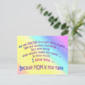 ポストカード 14.05.05.2.母の日 (スタンド正面)