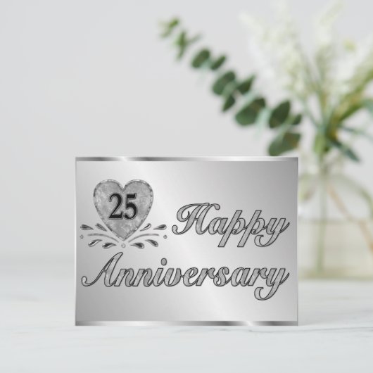 ポストカード – 25周年記念 – Silver (スタンド正面)