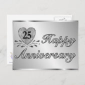 ポストカード – 25周年記念 – Silver (正面/裏面)