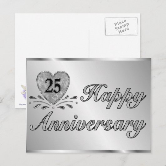 ポストカード – 25周年記念 – Silver (正面/裏面)
