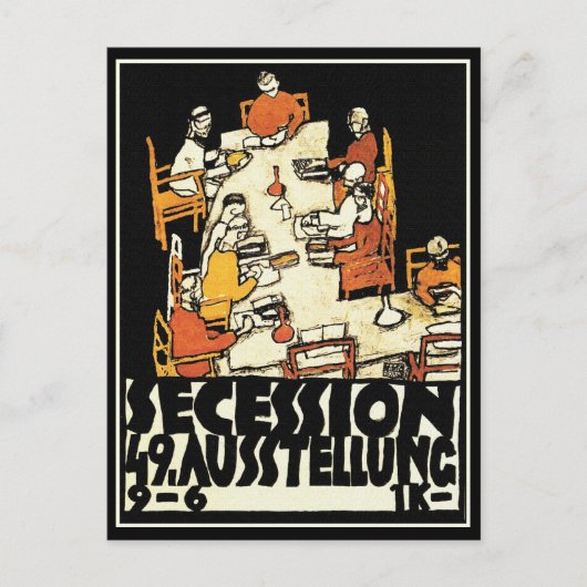 ポストカード： 49th Secession Austelung by Schiele ポストカード (正面)