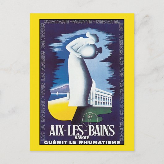 ポストカード: Aix-Les-Bains - Healing Waters ポストカード (正面)