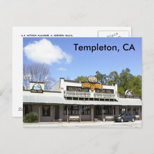 ポストカード – AJ-Spurs, Templeton, CA (正面/裏面)