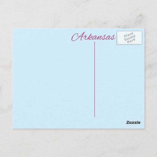 ポストカード – ARKANSAS (裏面)