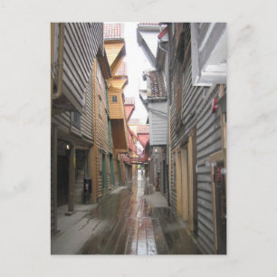 ポストカード: Bryggen Walkway, Bergen, Norway ポストカード