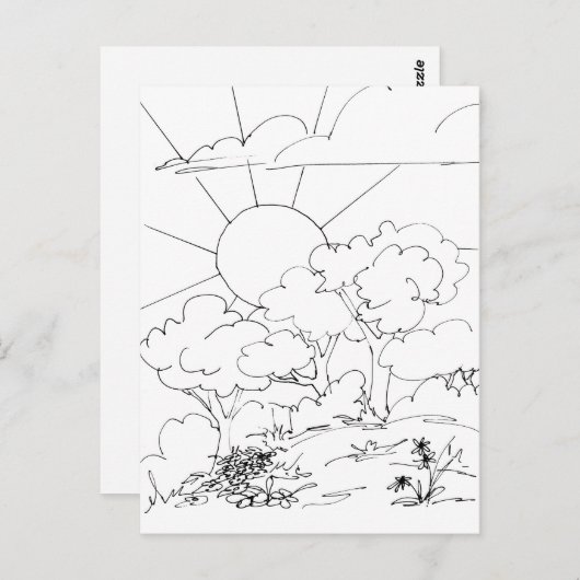 ポストカード -  dawn (正面/裏面)