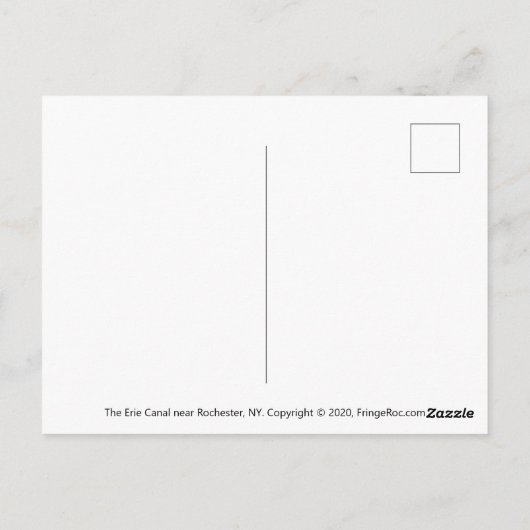 ポストカード – Erie Canal at Sunset (裏面)