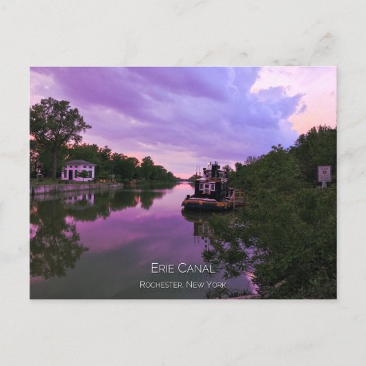 ポストカード – Erie Canal at Sunset (正面)