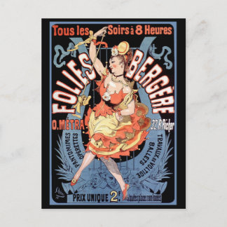 ポストカード： Folies Bergere ポストカード