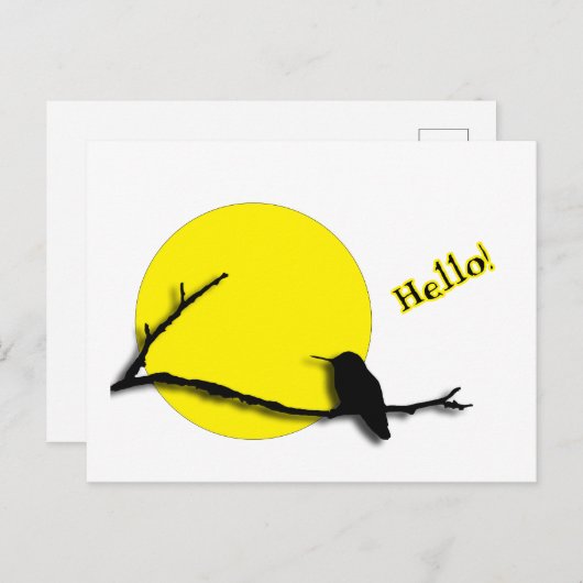 ポストカード – Hummingbird Greetings (正面/裏面)