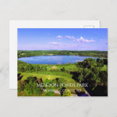 ポストカード – Hunden Acre Pond at Mendon (正面/裏面)