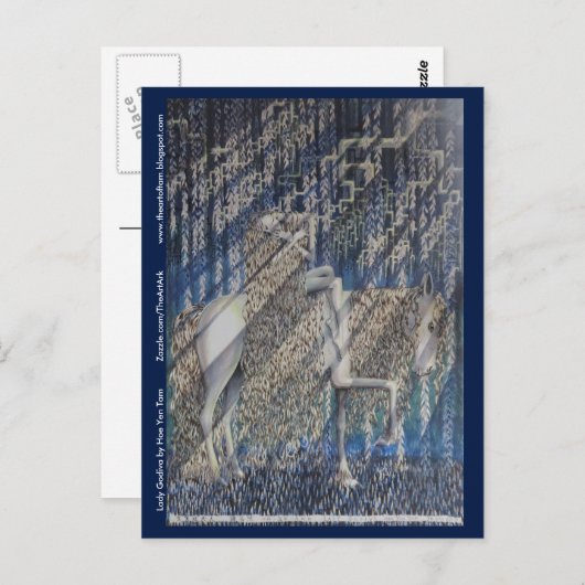 ポストカード – Lady Godiva (正面/裏面)