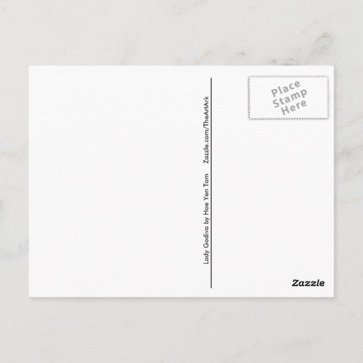 ポストカード – Lady Godiva (裏面)