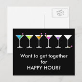ポストカード – Martinis Going, Going, GOING (正面/裏面)