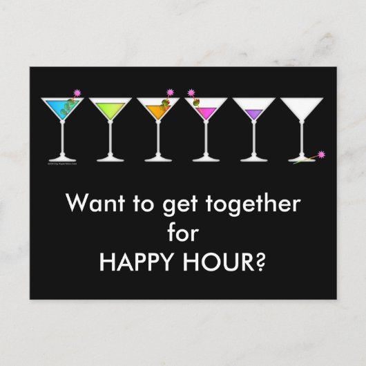 ポストカード – Martinis Going, Going, GOING (正面)