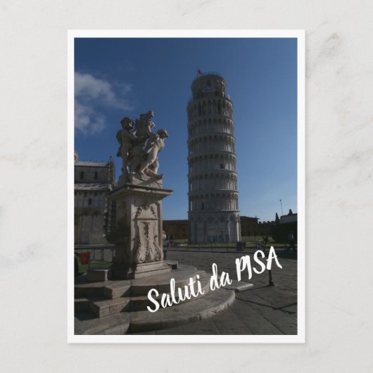 ポストカード – Pisa – スクリプト付き (正面)