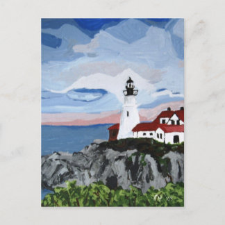 ポストカード： Portland Head Light 絵画's ポストカード