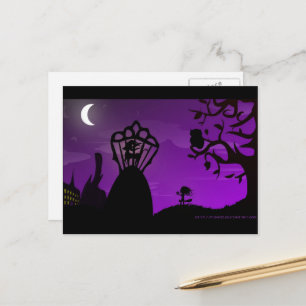 ポストカード – Purple&Black Unicornシルエットデザイン