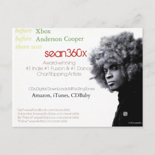 ポストカード sean360x BE (正面)