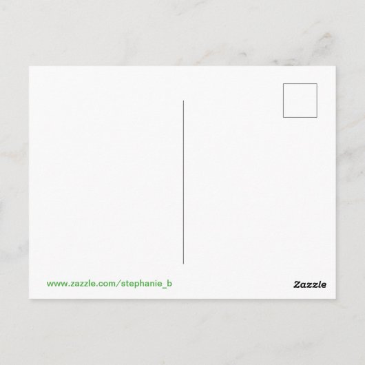 ポストカード – Shamrocks (裏面)