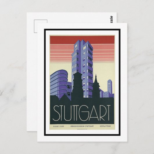 ポストカード – Verkehrsverin Stuttgart (正面/裏面)