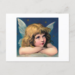 ポストカード: VINTAGE CHRISTMAS ANGEL/CHERUB ポストカード